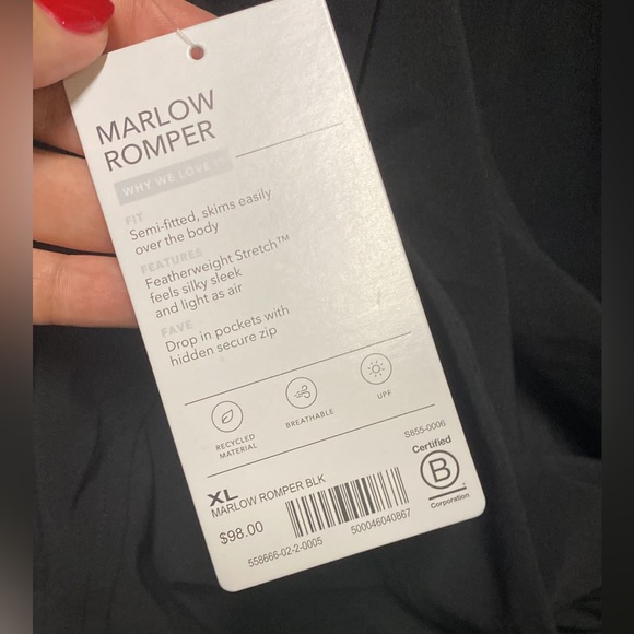 Athleta Marlow Romper // Black - Picture 15 of 15